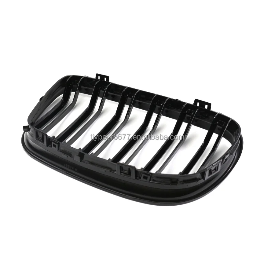 product tiypeor double slats gloss black kidney grille grill for bmw e90 e91 3 series 2009 2010 2011-6