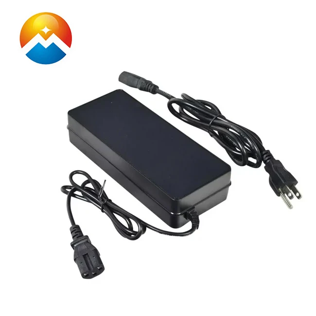 48V 3A 57.6V 3A バッテリー充電器、3ピンアダプタープラグ付き電源 