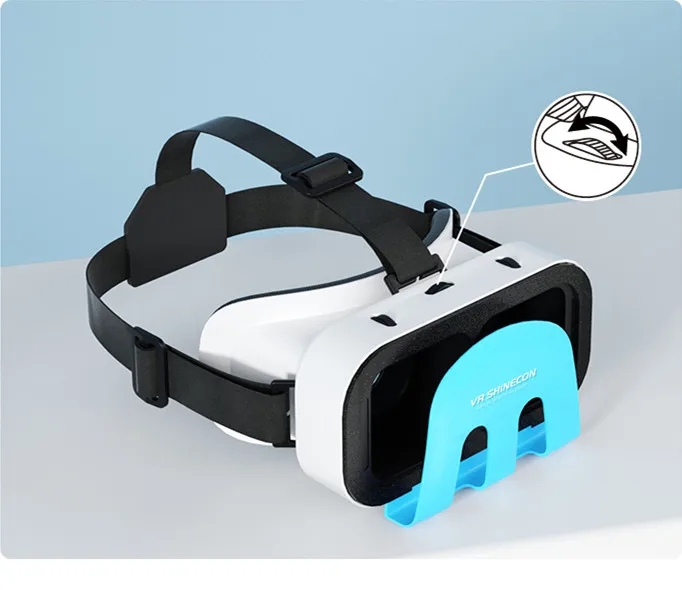VR SHINECON FOV 100 Degrees Switch VR for 3D Game Toy for Kids 108g Lightweight Mini VR Glasses for Nintendo