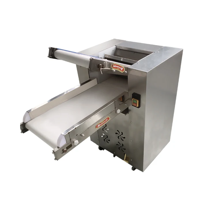 Newest Design Arabic Dough Sheeter San Mie Machine Electronic Pizza Press 18 Inches Conveyor Belt Home Use Industrial