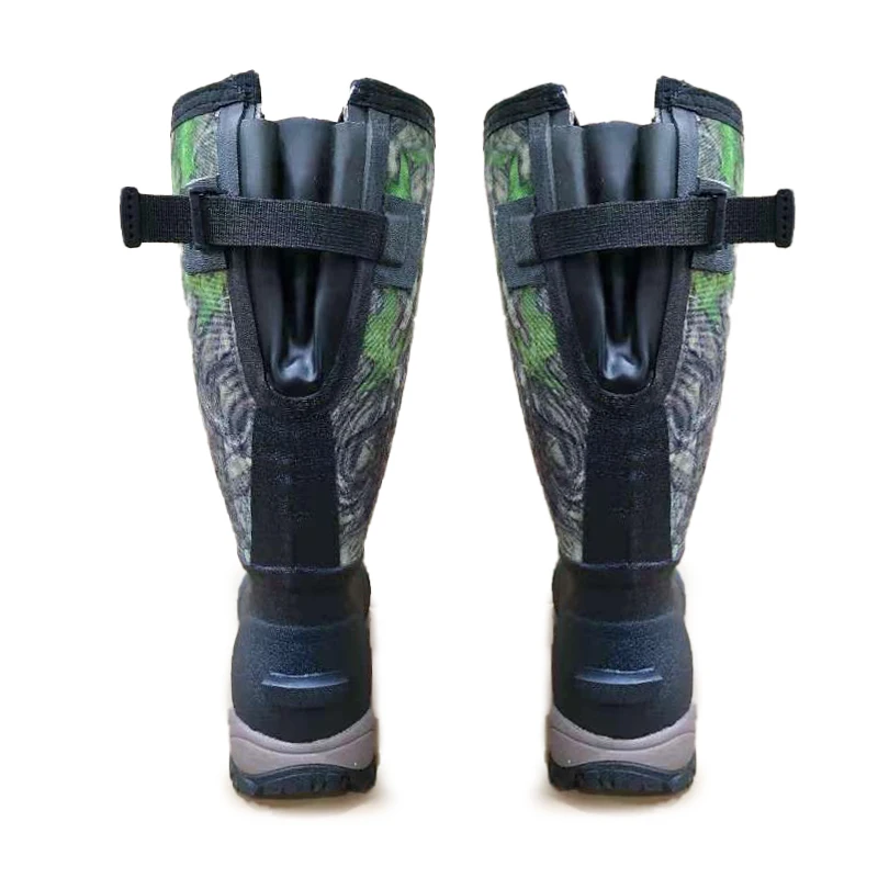Bottes De Chasse Imperméables HUNTHOR - Homme Taille 10 - Motif Jungle - Isolées Néoprène 6mm