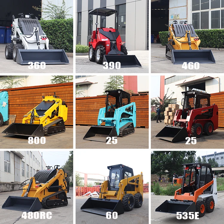 product multifunctional ce epa euro5 home farm garden gasoline diesel mini small micro compact skid steer loader-55