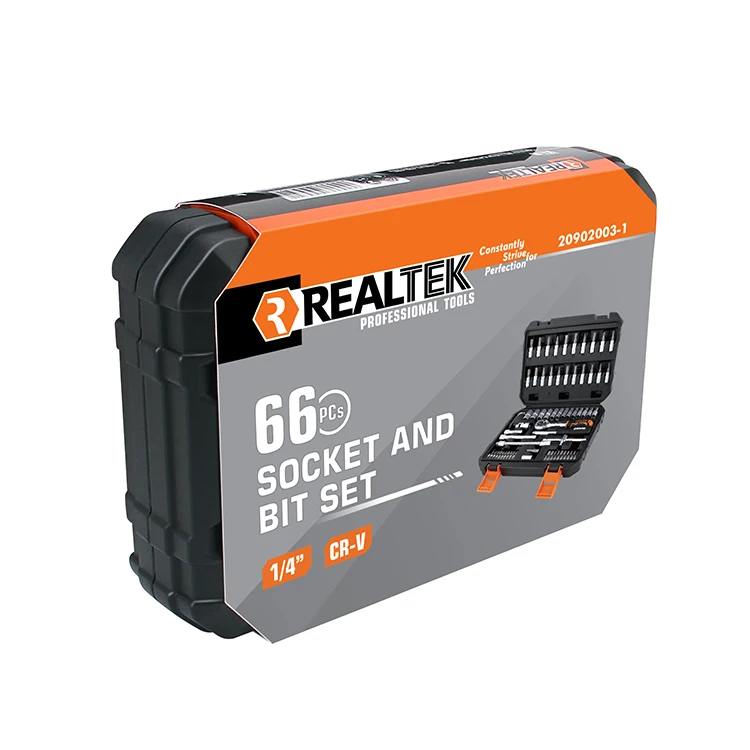 Realtek  66Pcs High Quality Socket and Bit Set Home Tools