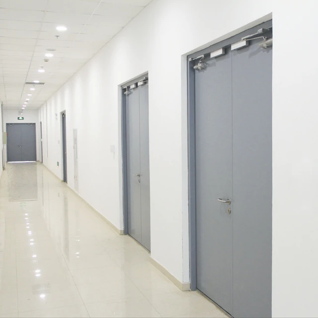 For UL Manufacturer Direct Sales Modern Design Fire-Rated Steel Fire Door for School Dormitory Interior Contemporary