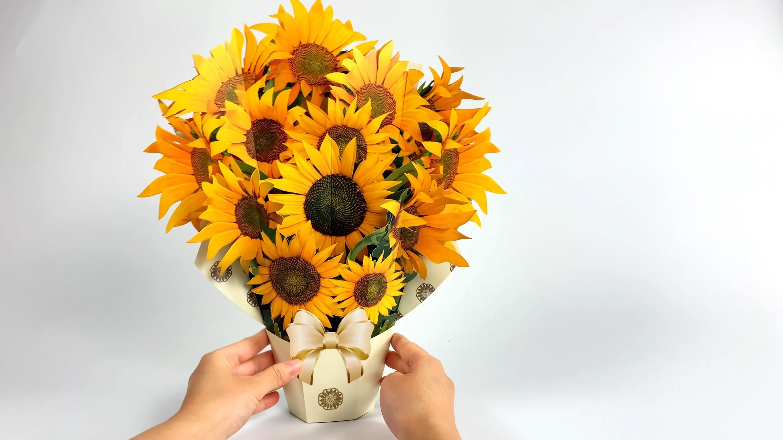 Life Size Sunflower Bouquet Pop Up Card With Envelope - Buy Sunflowers ...