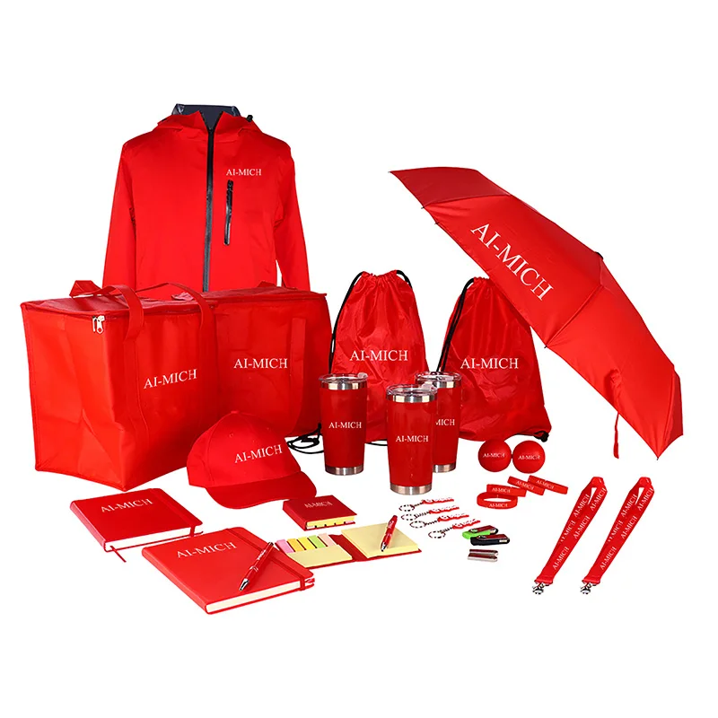 AI-MICH Promotional Customized Company Employee Gifts Item Office Products Activities Business Exhibition Souvenir Gift Set
