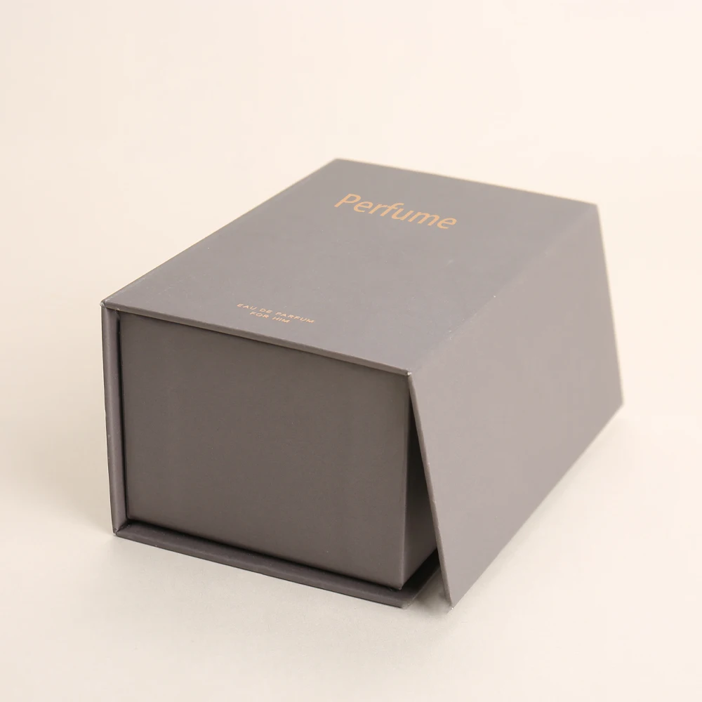 product custom magnetic cover gift boxes hot stamping printed embossed perfume storage bottle packaging rigid gift box for perfume-5