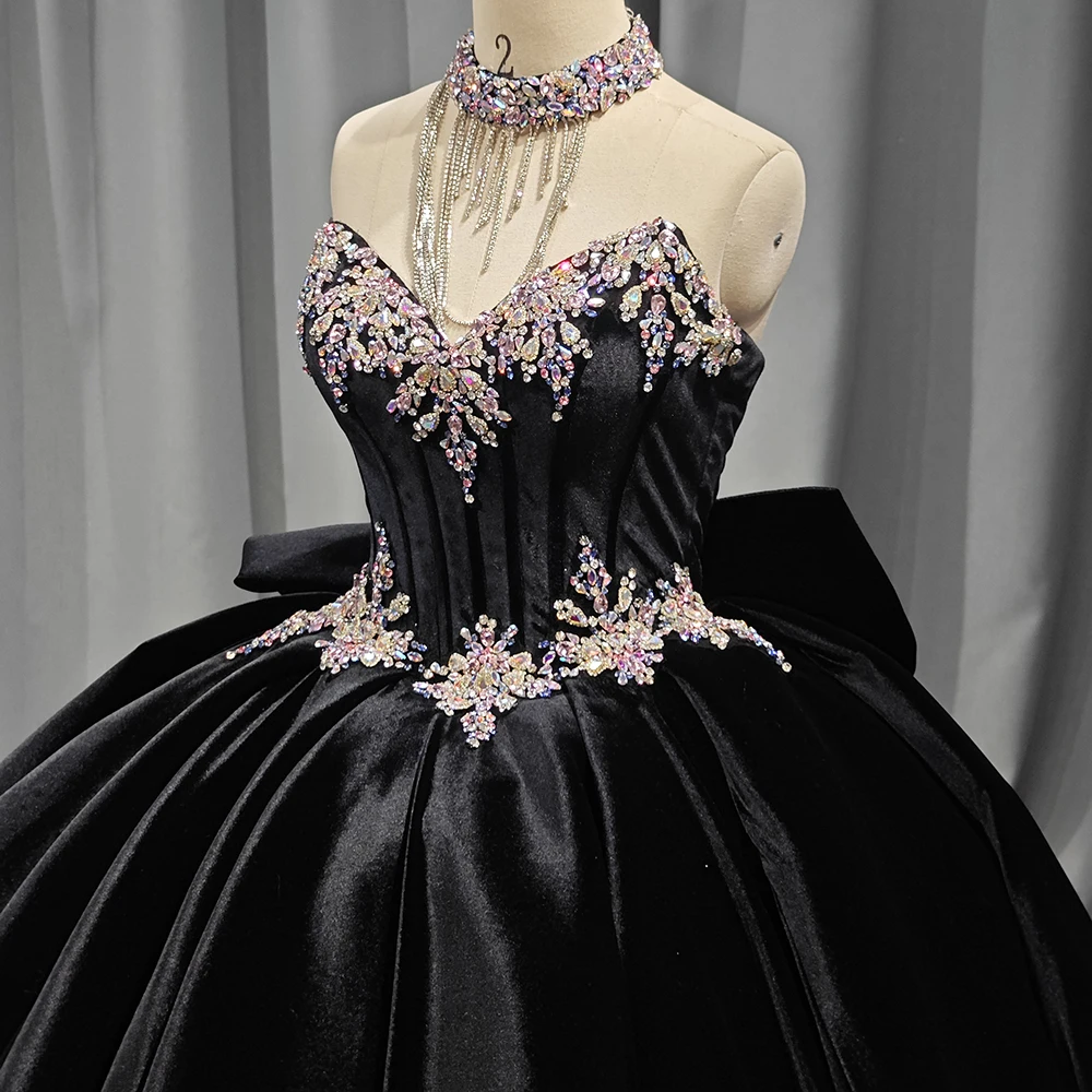 Black Evening Dress Court Train Vintage Princess Bridal Gowns Lace  Appliques Off Shoulder Velvet Formal Gown Dy1225| Alibaba.com