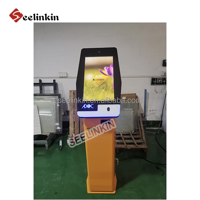 Barcode Self-service Atm Cash Acceptor Recycler computer restaurant Automatic deposit Payment internet Touch Screen Kiosk