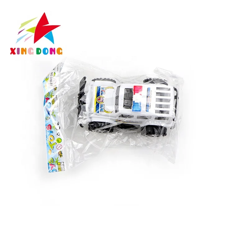 Police car Cheap small plastic toys friction car