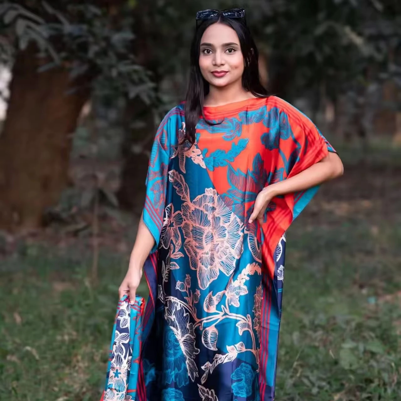 African Kaftan Dresses Women Silky Soft Printed Dress Robo 2 Pieces Summer Beach Sundress Fashion Kaftan Women Dresses African Kaftan Dresses Women Silky Soft Printed Dress Robo 2 Pieces Summer Beach Sundress Fashion Kaftan Women Dresses