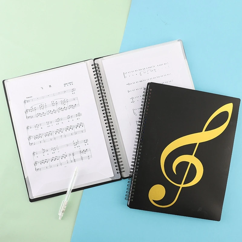Writable A4 Music Binder Sheet Music Folder Spiralbound File Document