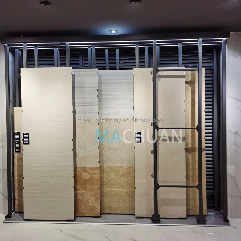 Metal Sliding Door Display Rack - Perfect for Showrooms