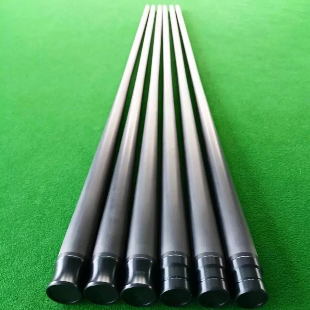 100% углеродное волокно вал с наконечником бампера OD 12,4 мм 737 мм для бильярдных бассейнов сигналов настроить