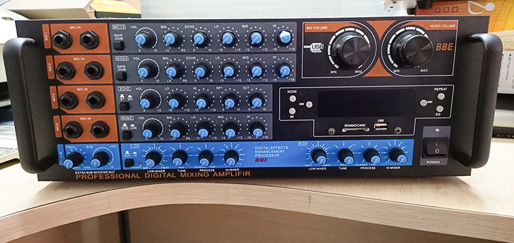 Foshan Factory Power Stereo Mixing Amplifiers Karaoke ZX-12BT