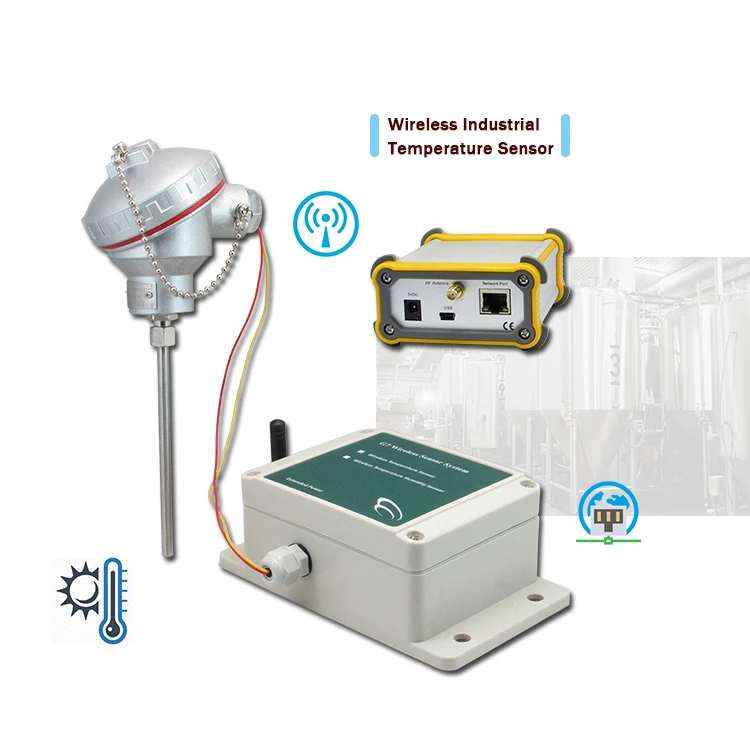 Industrial Grade Wireless Temperature Sensor, PRT RTD PT100 PT1000