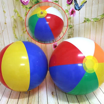 Ballon Arc-en-ciel Gonflable Pour Plage Et Jeux D'eau – Rebondissant, Coloré, Facile à Gonfler Et Ranger, Idéal Pour Enfants