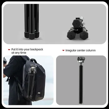Multifunctional Lightweight Mobile Tripod Travel Photography Twist Lock Tripod Height Adjustable 5-Sec Camera Phone Tripod product image