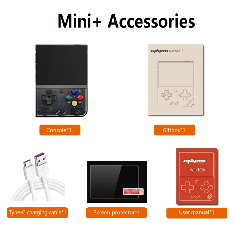 Support Drop-ship Miyoo Mini Plus Handheld Game Console 3.5Inch IPS Screen WiFi Retro Game Console With GameBoy