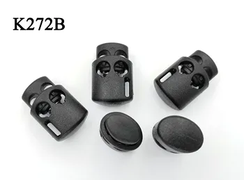 Trimming Shop, tappo a molla in plastica con chiusura a cordoncino elastico per bagagli, cordino, lacci delle scarpe, giacche, zaini, abbigliamento, progetti fai da te, abbigliamento sportivo