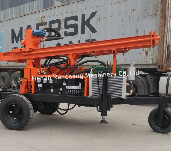 Small Oil Rig Container Round 150m Small Well Drilling Rig - Portable Hydraulic Machine