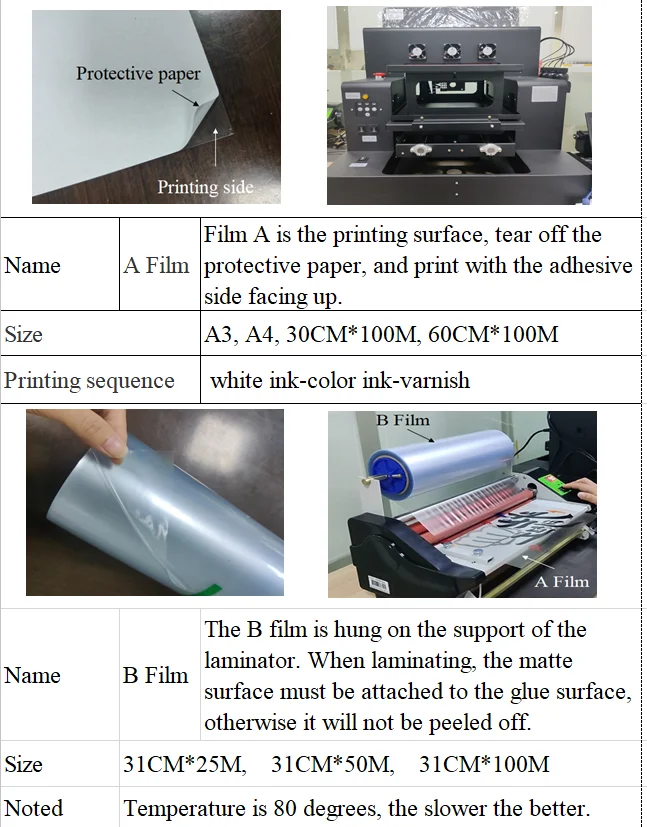 Supercolor 360S A3 + ламинатор DTF UV ролл передача пленки принтер