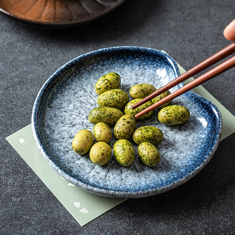 北欧スタイルのグレーズドストーンウェアディナープレートJapandi