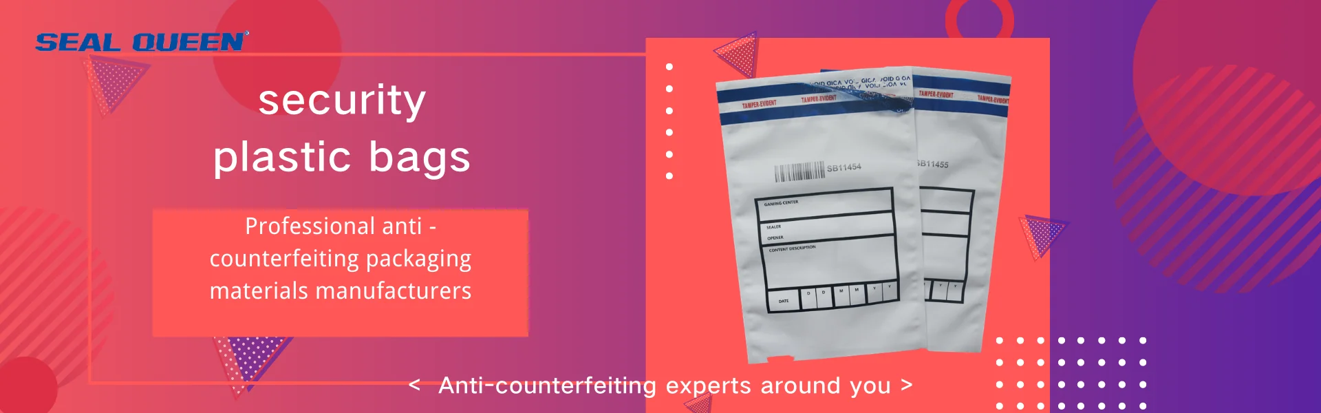 Factory Direct Tamper Evident Security Bag Custom Courier Tamper Proof