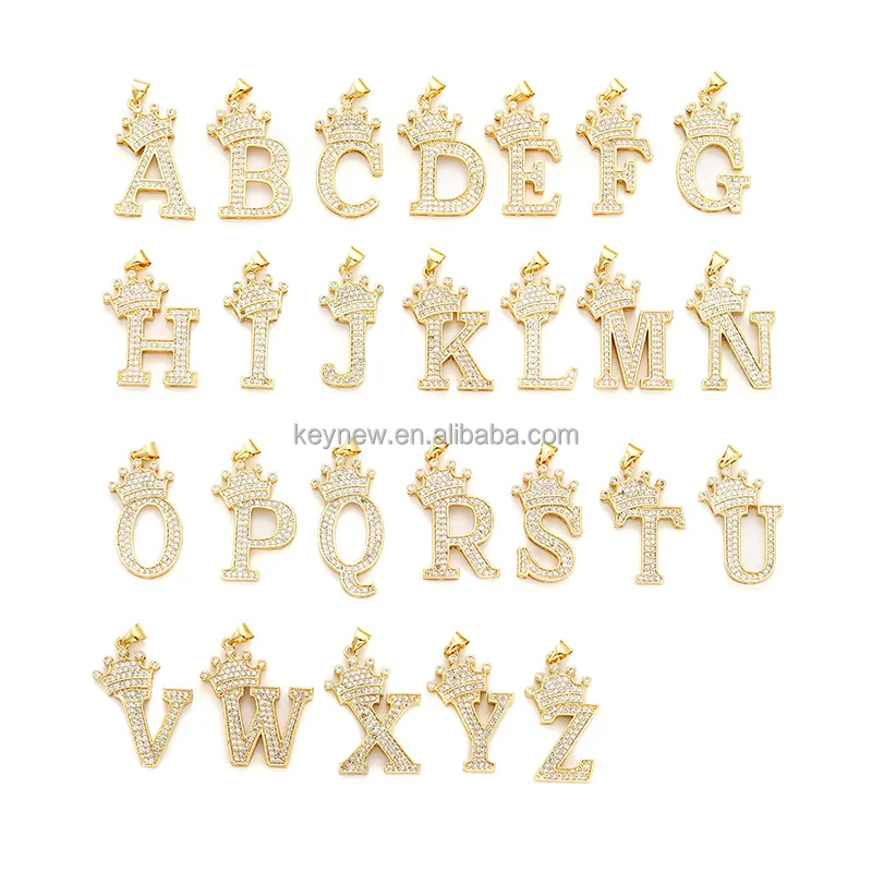 Golden/white Lat/gun Color A z 26 Letters Hollow Out Style - Temu
