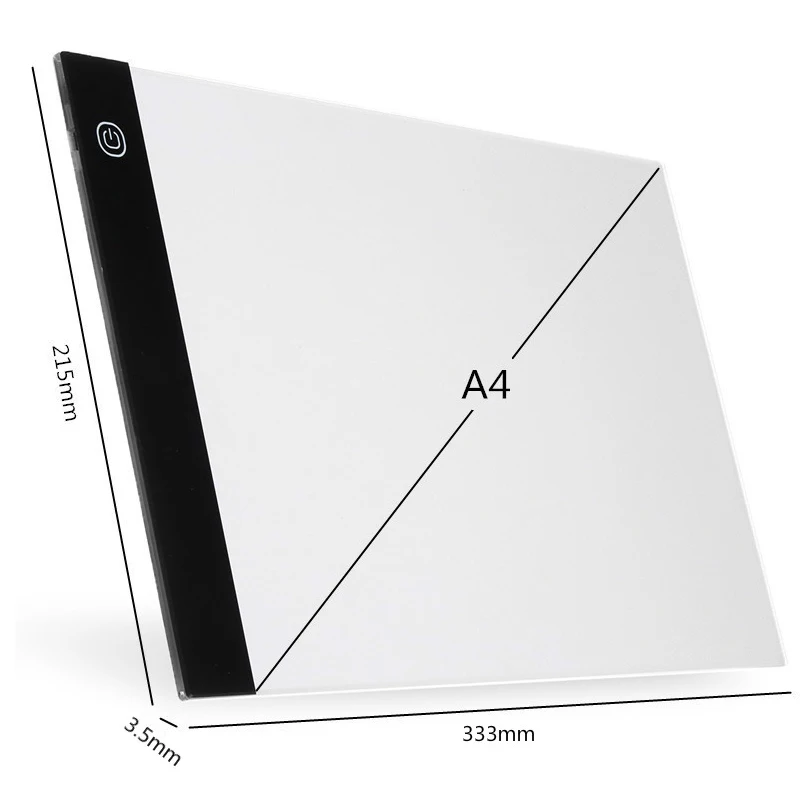 Доска для рисования А4 светодиодная подсветка планшета