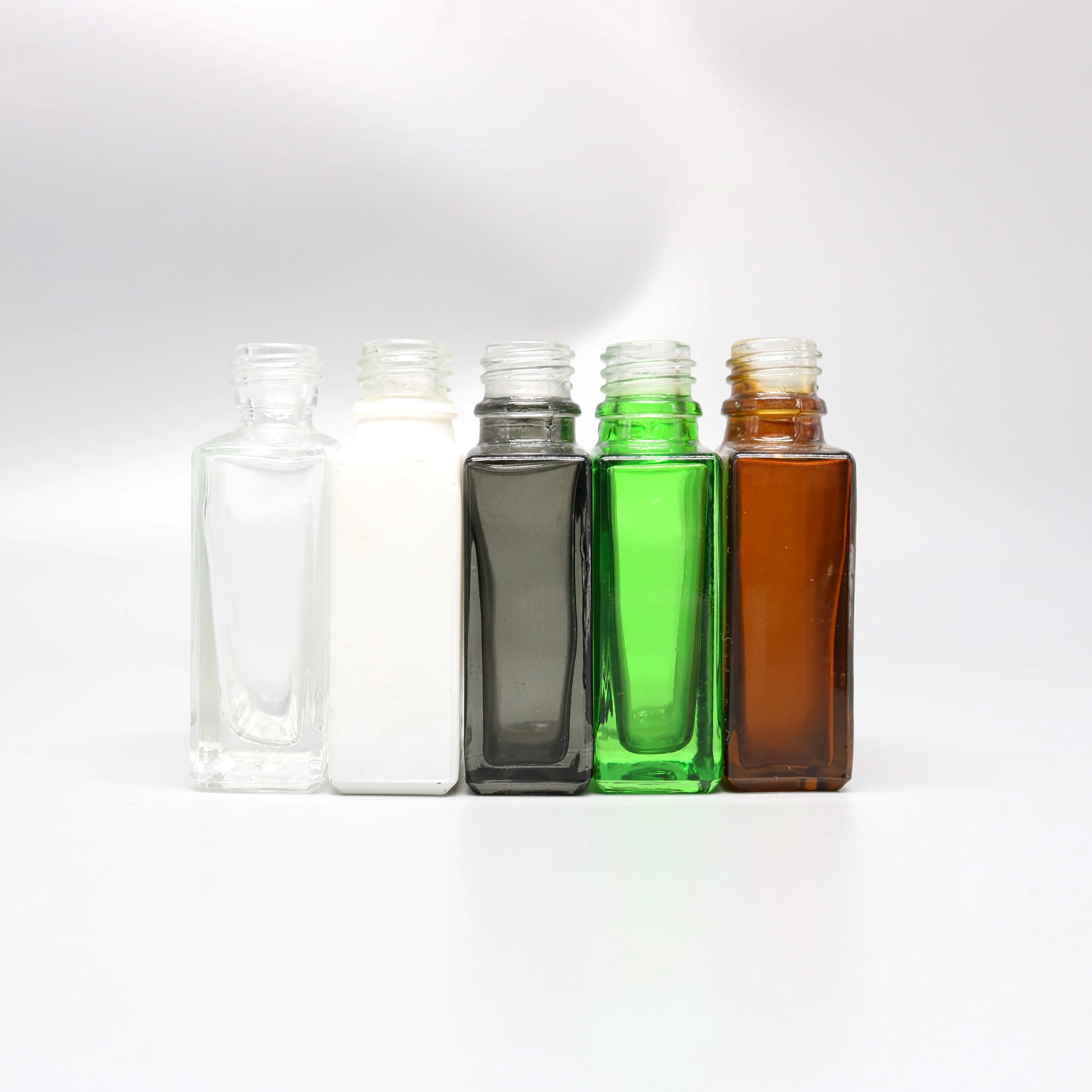 Black Glass Dropper Bottle 30ml Wholesale USA Market Empty 30ml Matte Black Square Rectangle Clear Rectangular Glass Dropper Bottles For Perfume