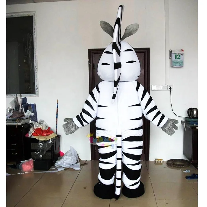 Custom Made Mascottes Costume High Quality CE Plush Zebra