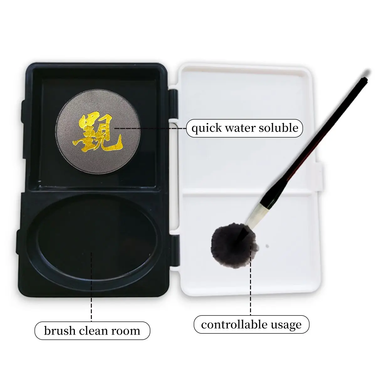 Magic Chinese Calligraphy Ink Stone Set