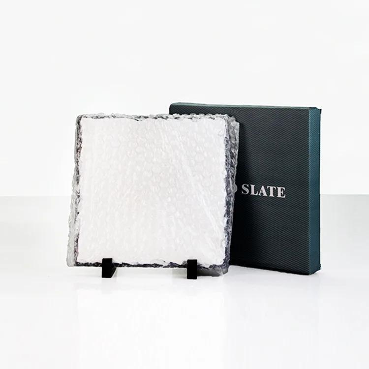 USA Warehouse Wholesale Stone Crafts Blanks Sublimation Rock Slate Photo