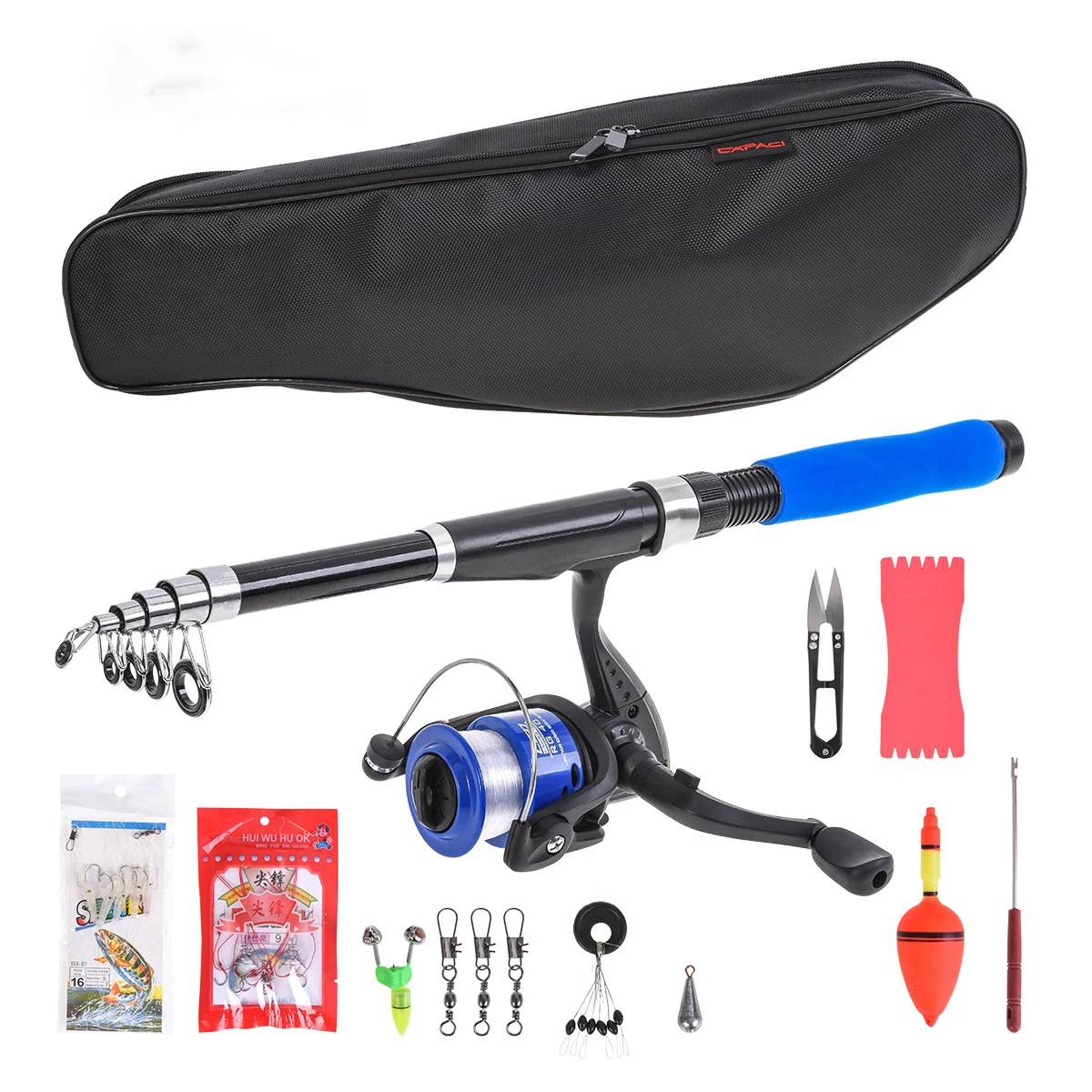 Marksman Fishing Gear Backpack Cylindrical Fishing Rod Bag Luya