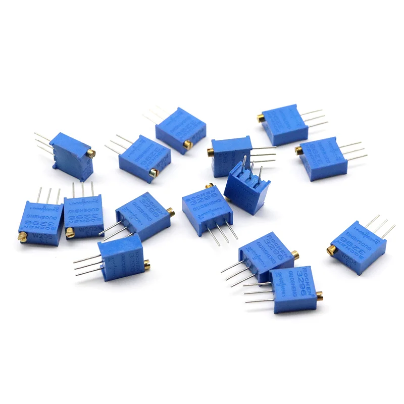 5Pcs 3296W 2M Condensador de ajuste preestablecido Resistor multiespira Variable potenciómetro Top Adj
