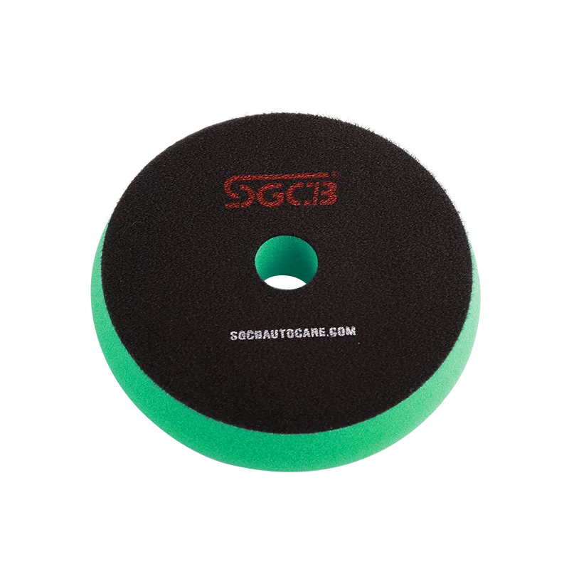 Губка Для Полировки Автомобиля SGCB 5 дюймов RO/DA Зеленый Средний Полировочный коврик с крючком и петлей плоская легкая для полировки