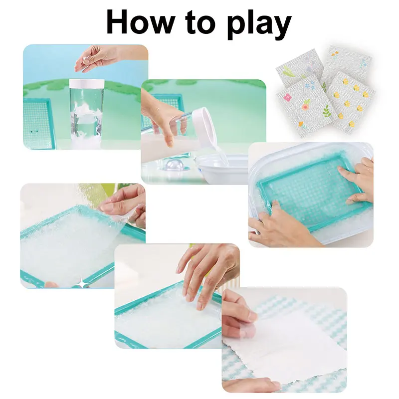Have Recycling and Paper Mache Science Craft STEAM Learning Toys Science Paper Making Kit for Kids