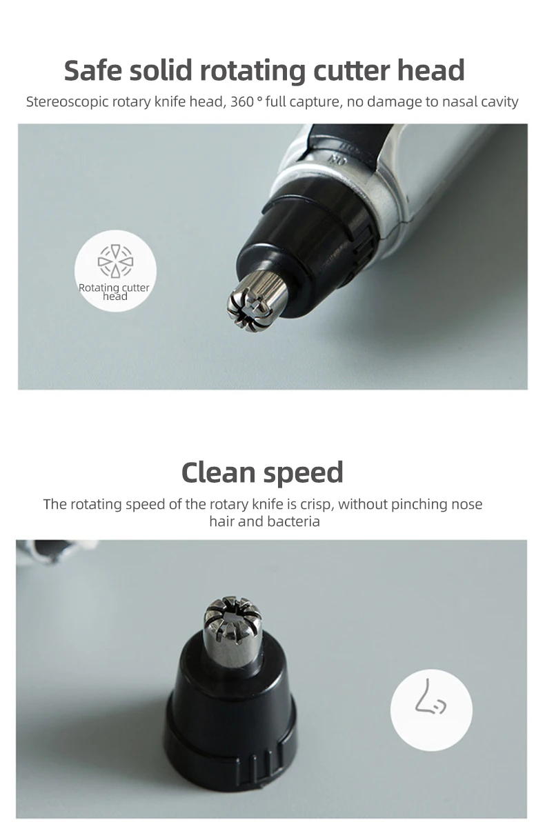 New Design Electric Nose Ear Hair Trimmer Shaving Scissors Razor