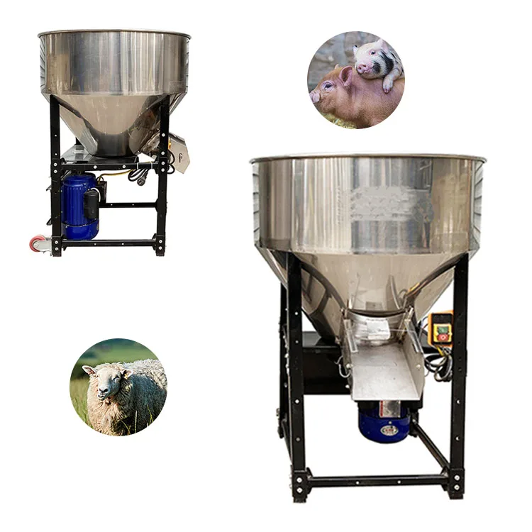 Automatic Animal Feed Mixer Vertical Dry Powder Mixing Machine Vegetable Or Grain Seed Dressing Processing Equipment