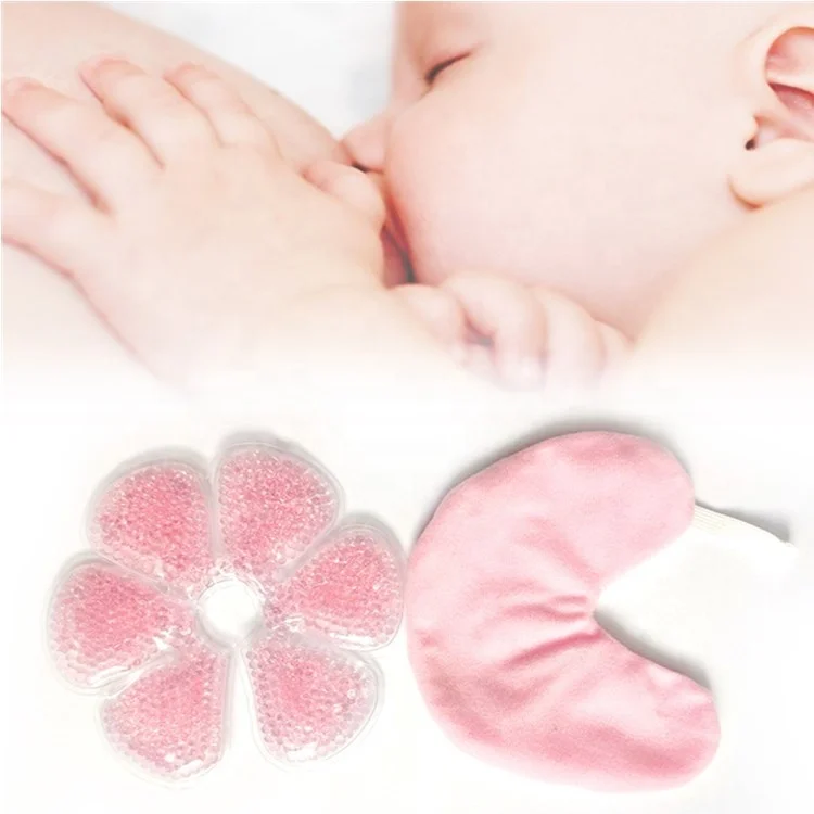 Manufacturer Customized Health Care Supplies Breast Pain Relief Therapy Hot Cold Gel Ice Pack Washable Solid Nursing Pad