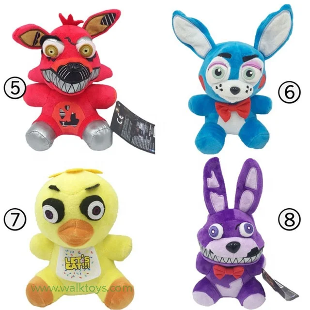 18-25cm FNAF Five Nights At Freddy's Phantom Foxy Plush Doll Stuffed Animal  Plush Doll Toys Children Great Gifts - Escorrega o Preço