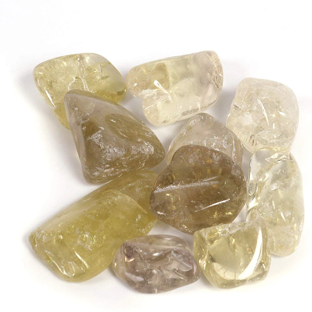 工厂价格天然岩石智慧愈合石头水晶黄水晶平方愈合打磨水晶棕榈石