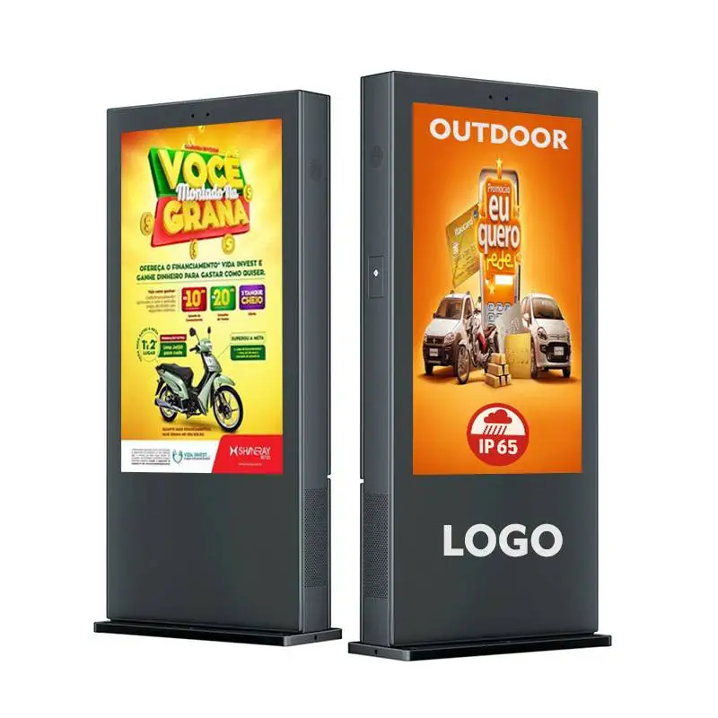 2024 New Floor Stand lcd advertising display waterproof outdoor digital signage kiosk  outdoor advertising screen