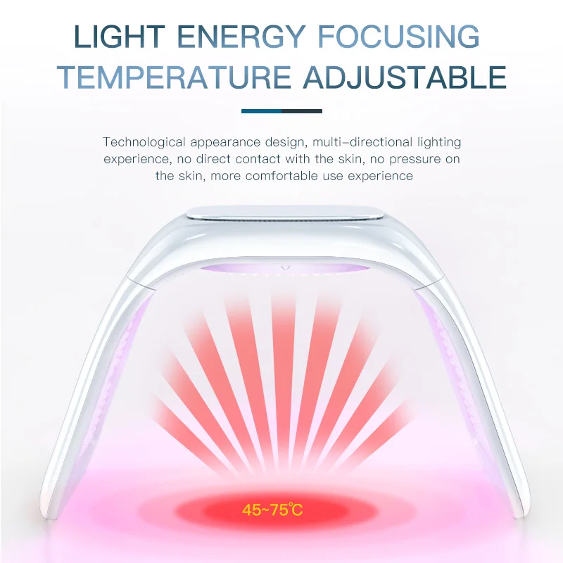 Factory Pdt Light Therapy Spray Spectrometers Pdt Led Device Led Light Therapy Facial 7 Color Led Light