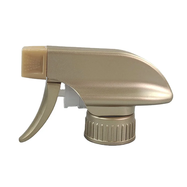 Luxury Gold Painting All Plastic Trigger Sprayer 28mm Plastic Trigger Sprayers for Pump Spray Bottle Daily Cleaning