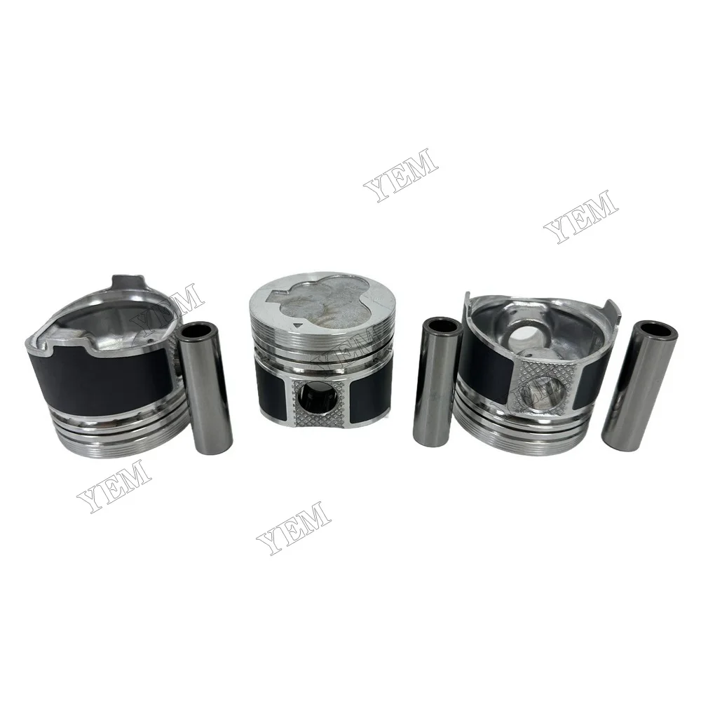 Piston Kit Compatible for Mitsubishi L3Cs Heavy Equipment Engine Parts