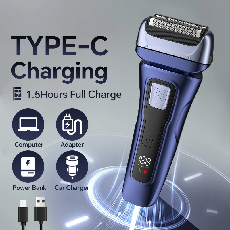 Cross-Border Exclusive Electric Shaver with USB Charging Full Body Washing Three Reciprocating Blades for Household Hotel Use supplier