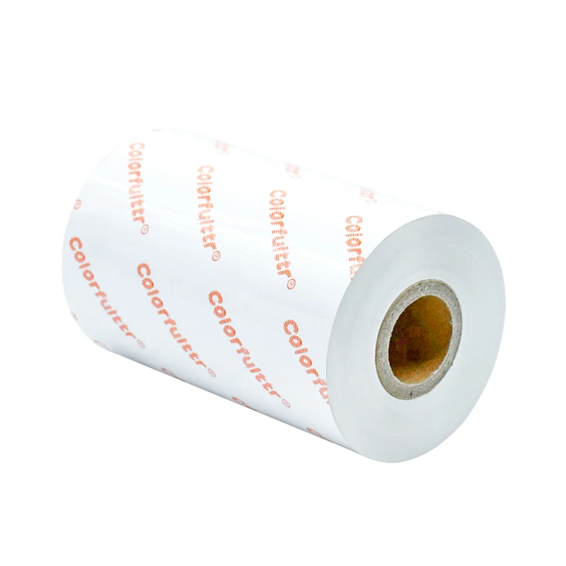 Replace Ricoh B110cr White Thermal Transfer Ribbon Resin Jumbo Roll for Wash Care Label 110m 300m