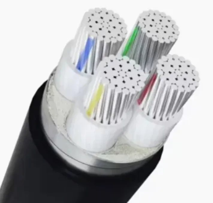 NA2YY / YJLV22 4 n&uacute;cleo de aluminio XLPE aislado cinta de acero con revestimiento de PVC cable de alimentaci&oacute;n blindado STA